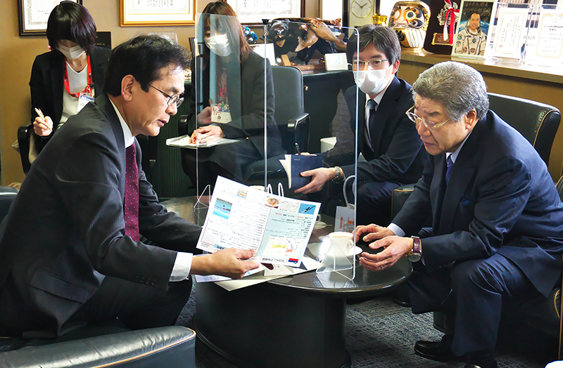 在スロベニア日本国大使館 特命全権大使 松島 浩道氏来社
